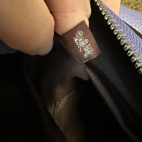 Coach Lilac Bag/Wallet. 🔥NWT COACH Val Duffle Leather Bag Light Violet RP $398 - Picture 7 of 16